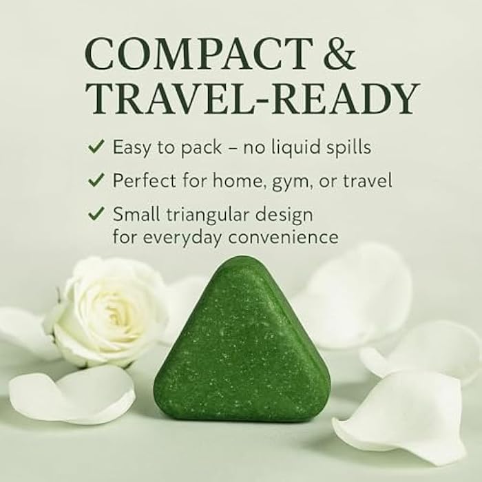 Osman Grass & Plataclados Shampoo Bar for Hair Growth and Natural Hair Loss Treatment, Strengthens Roots, Controls Oil, and Cleanses Scalp, 120g - Image 4